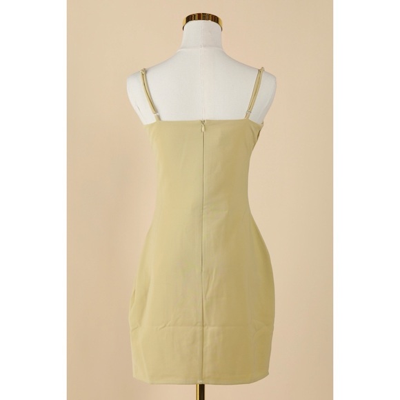 Sz 4 Princess Polly All About Love Mini Dress In Green NWT - Picture 5 of 5